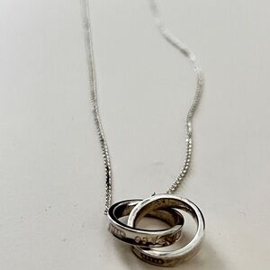 Tiffany & Co. Silver Interlocking Rings Necklace